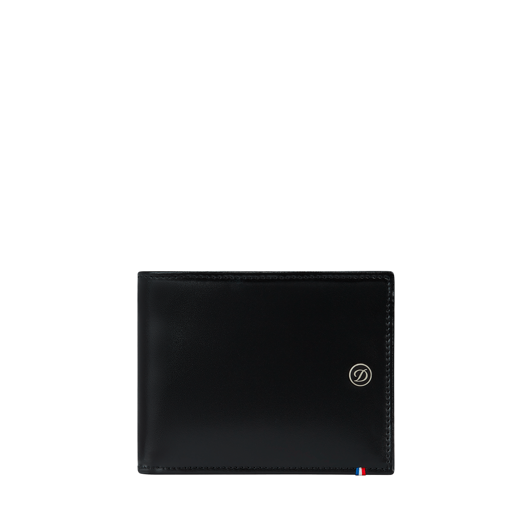 Line D black smooth leather wallet - 6 credit card slots – Luxury Line D black smooth leather wallet - 6 credit card slots – Luxury
