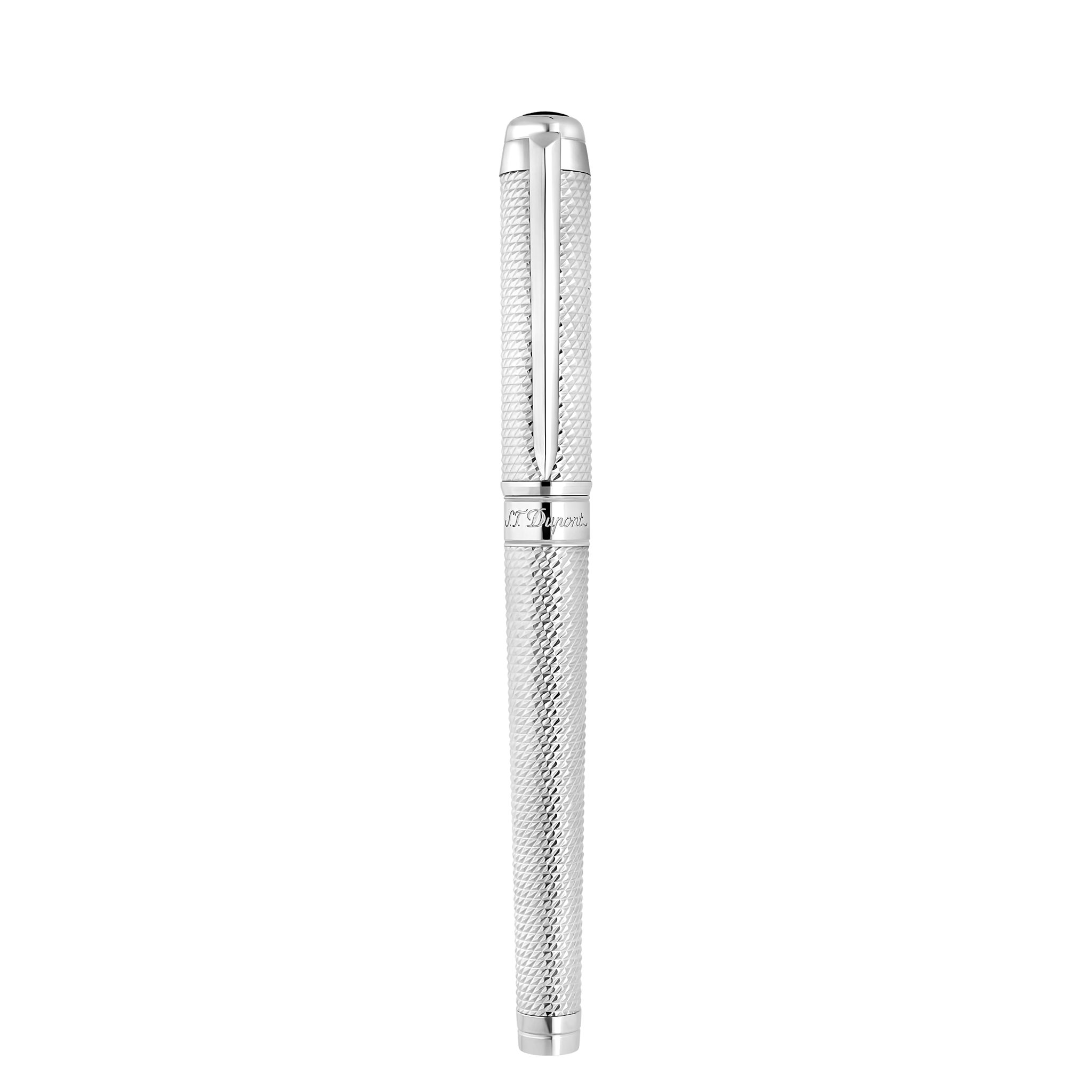 Rollerball Pen Line D Eternity XL Blue Laquer Guilloché Rollerball Pen Line D Eternity XL Blue Laquer Guilloché