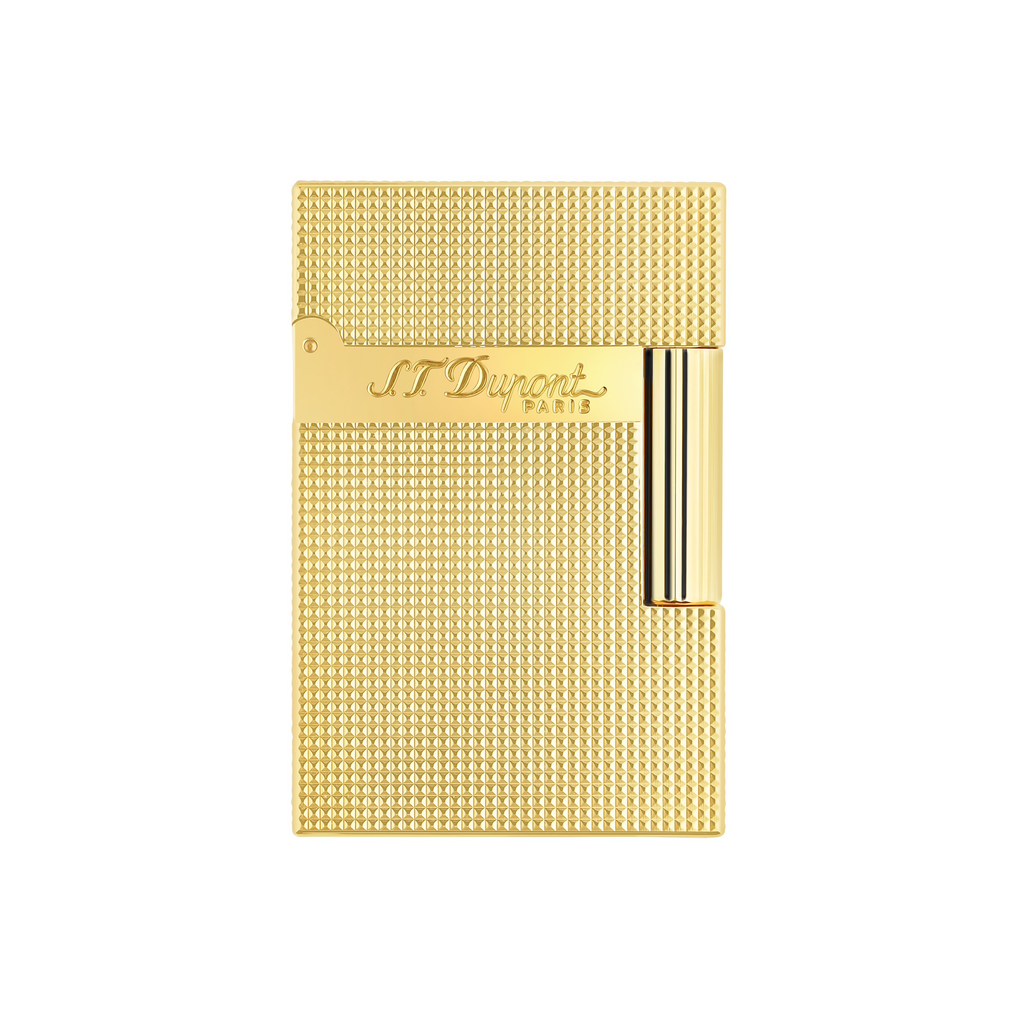 Ligne 2 small microdiamond head yellow gold lighter - Luxury Ligne 2 small microdiamond head yellow gold lighter - Luxury