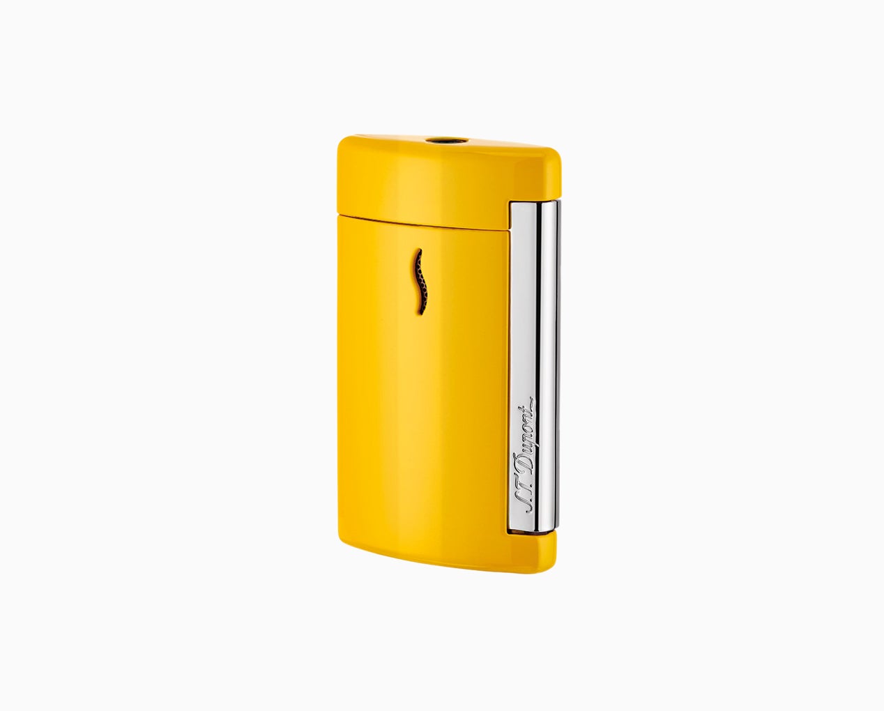 Minijet Lighter pop yellow and chrome finish – Luxury Lighters