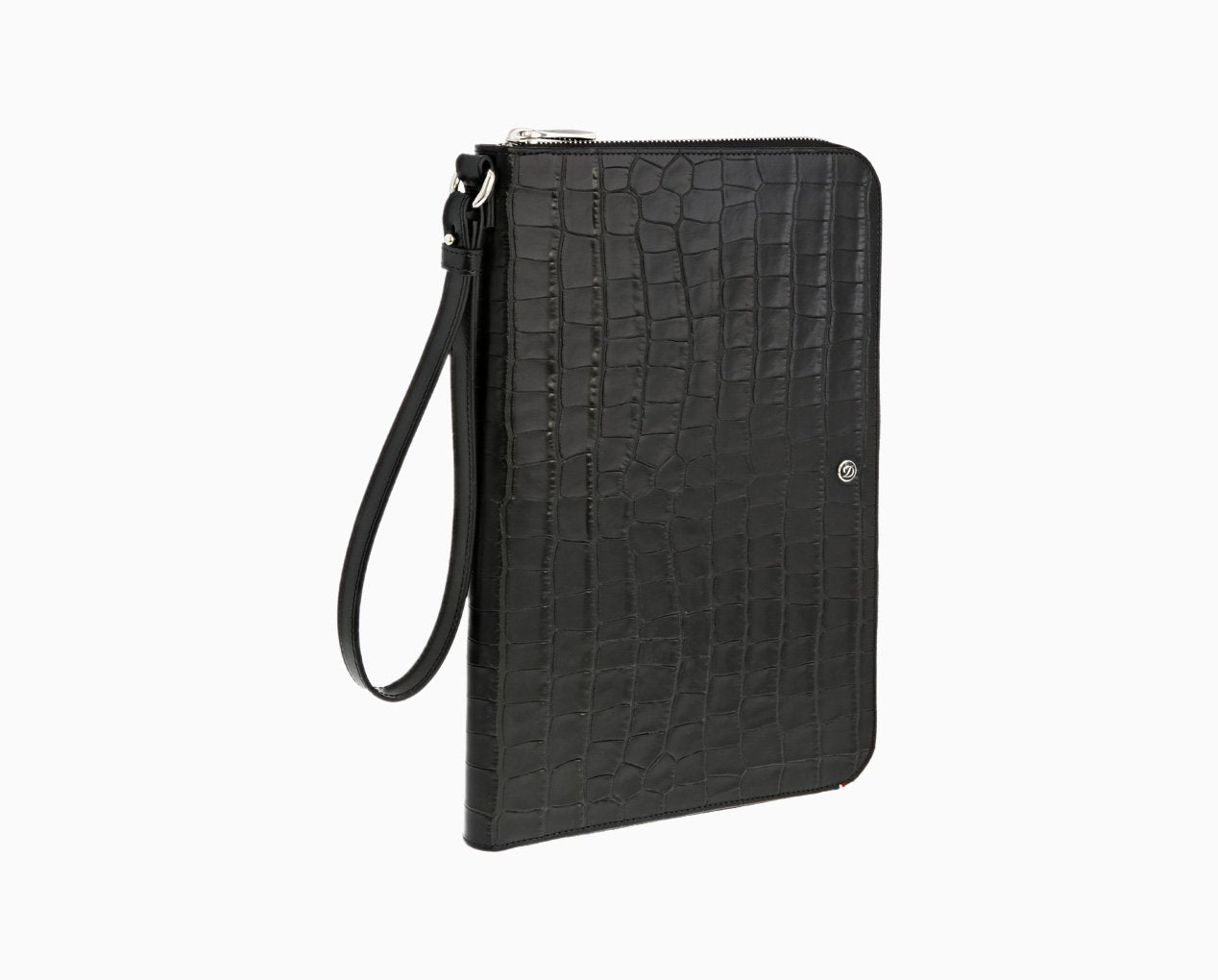 Men's Crocodile Skin Pattern Clutch Bag