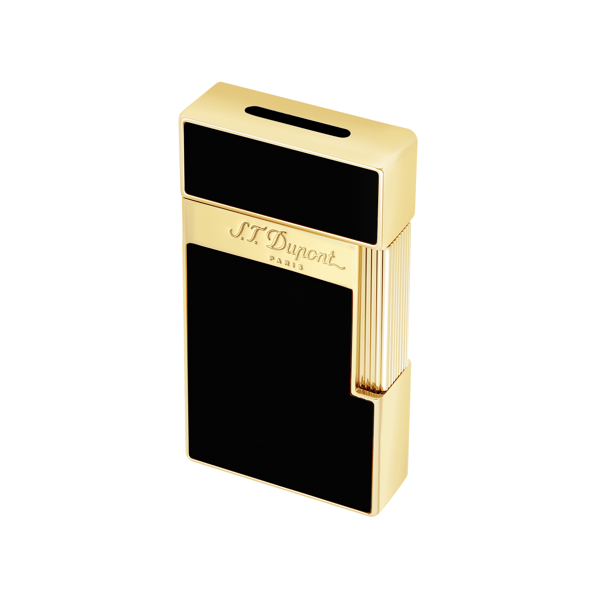 Big D Lighter Blue Lacquer and Gold Luxury Lighters S.T