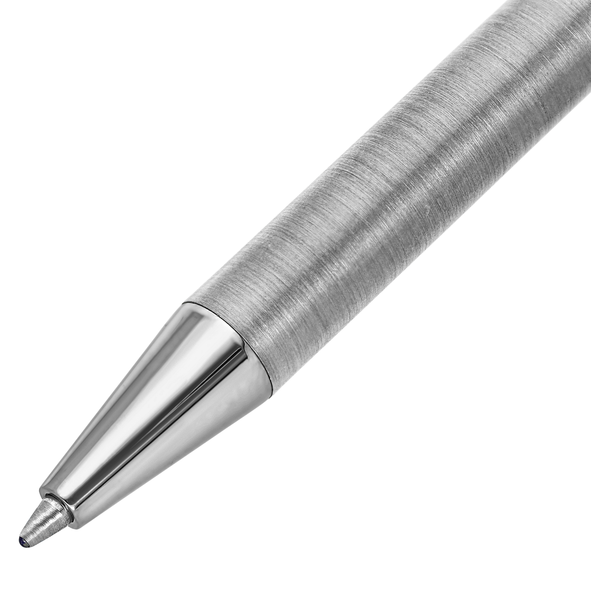 Classique brushed silver ballpoint pen. Luxury writing instrument Classique brushed silver ballpoint pen. Luxury writing instrument