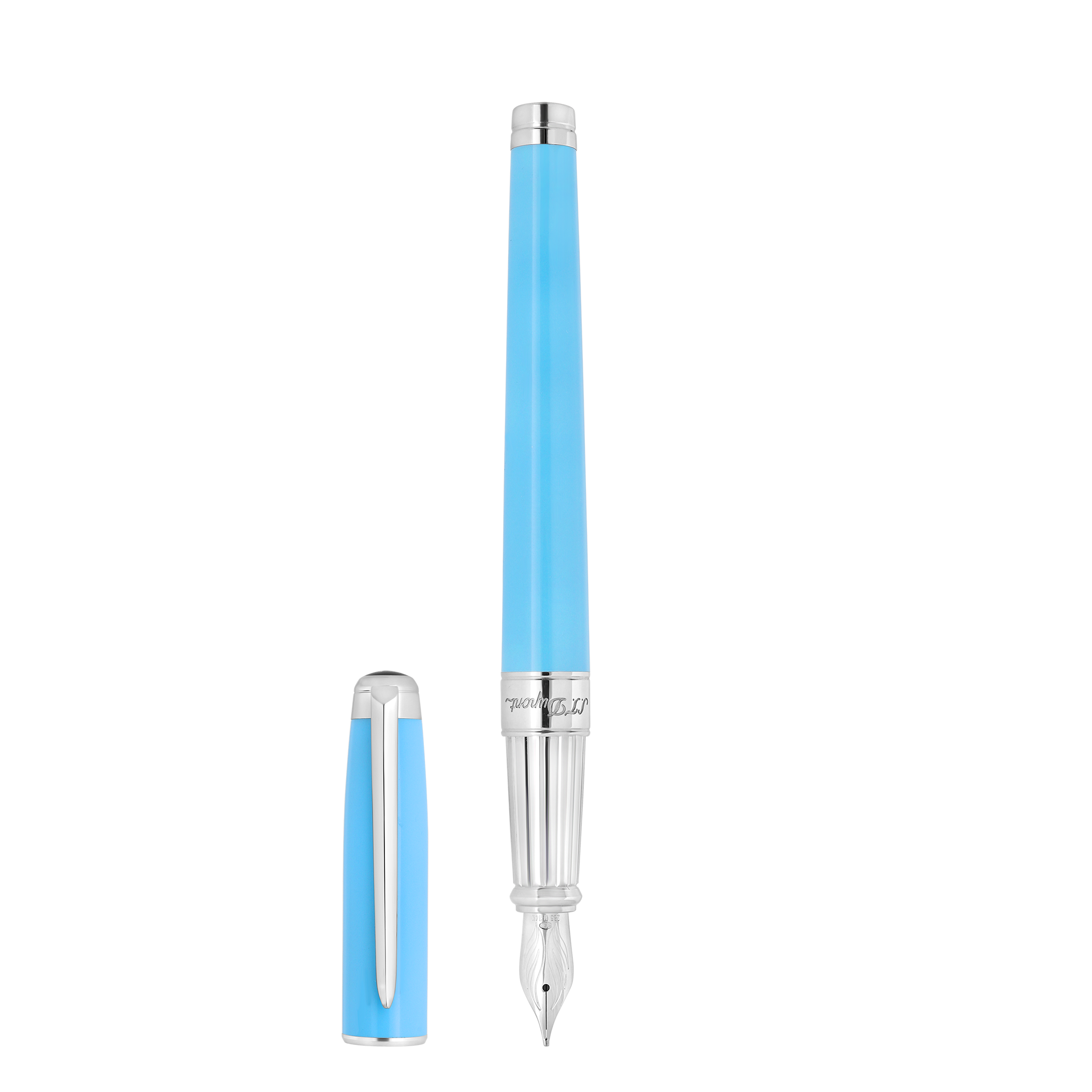 Fountain pen Line D Eternity Large Turquoise and Palladium