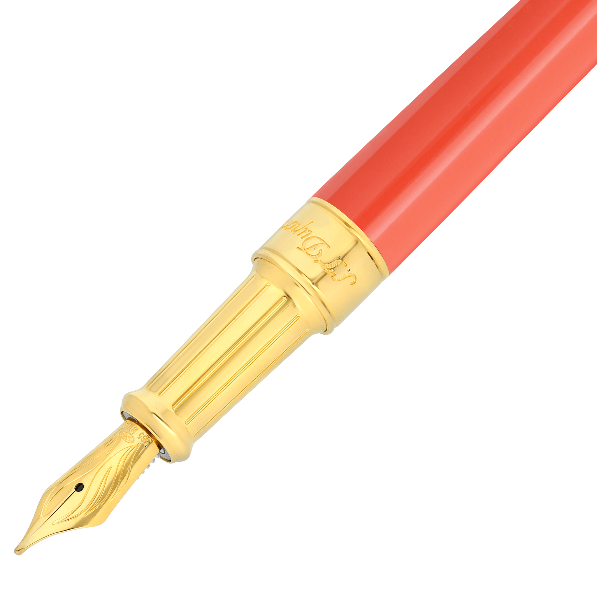 Fountain pen Line D Eternity Medium Coral and Golden