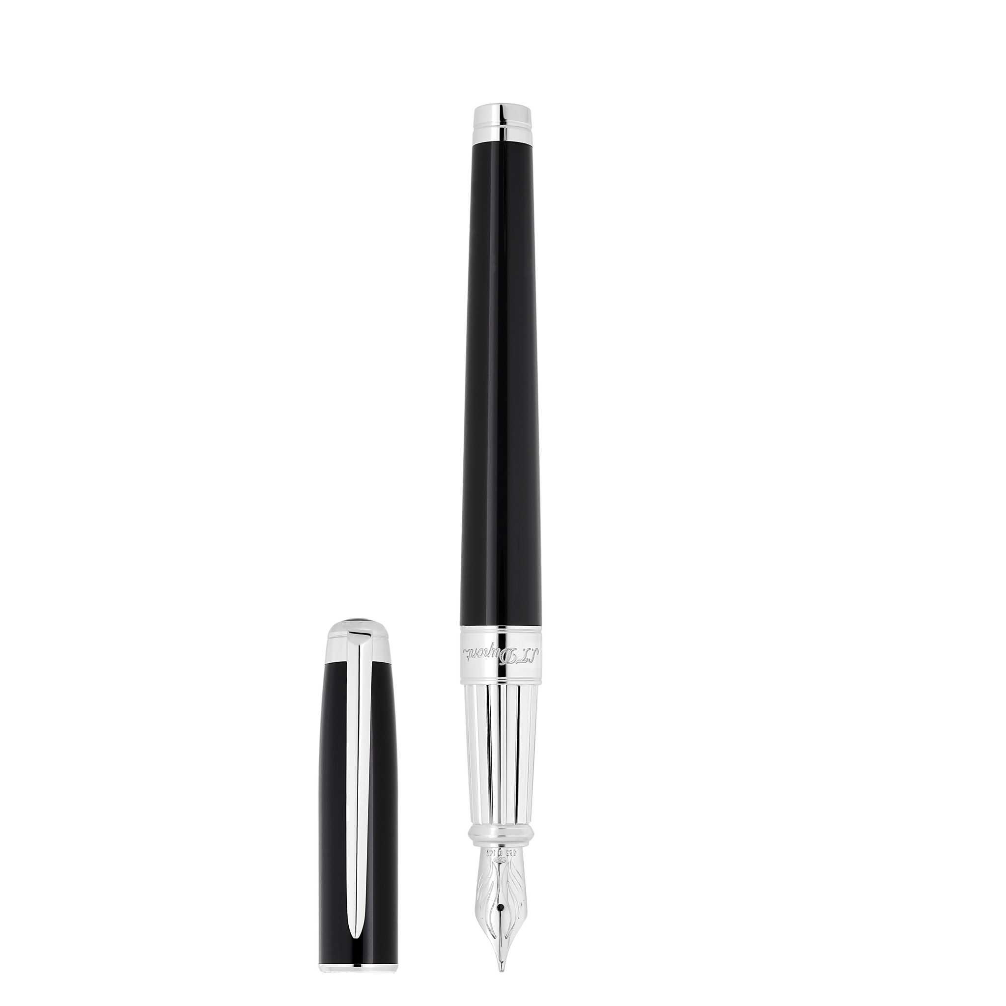 Fountain pen Line D Eternity Large Black and Palladium