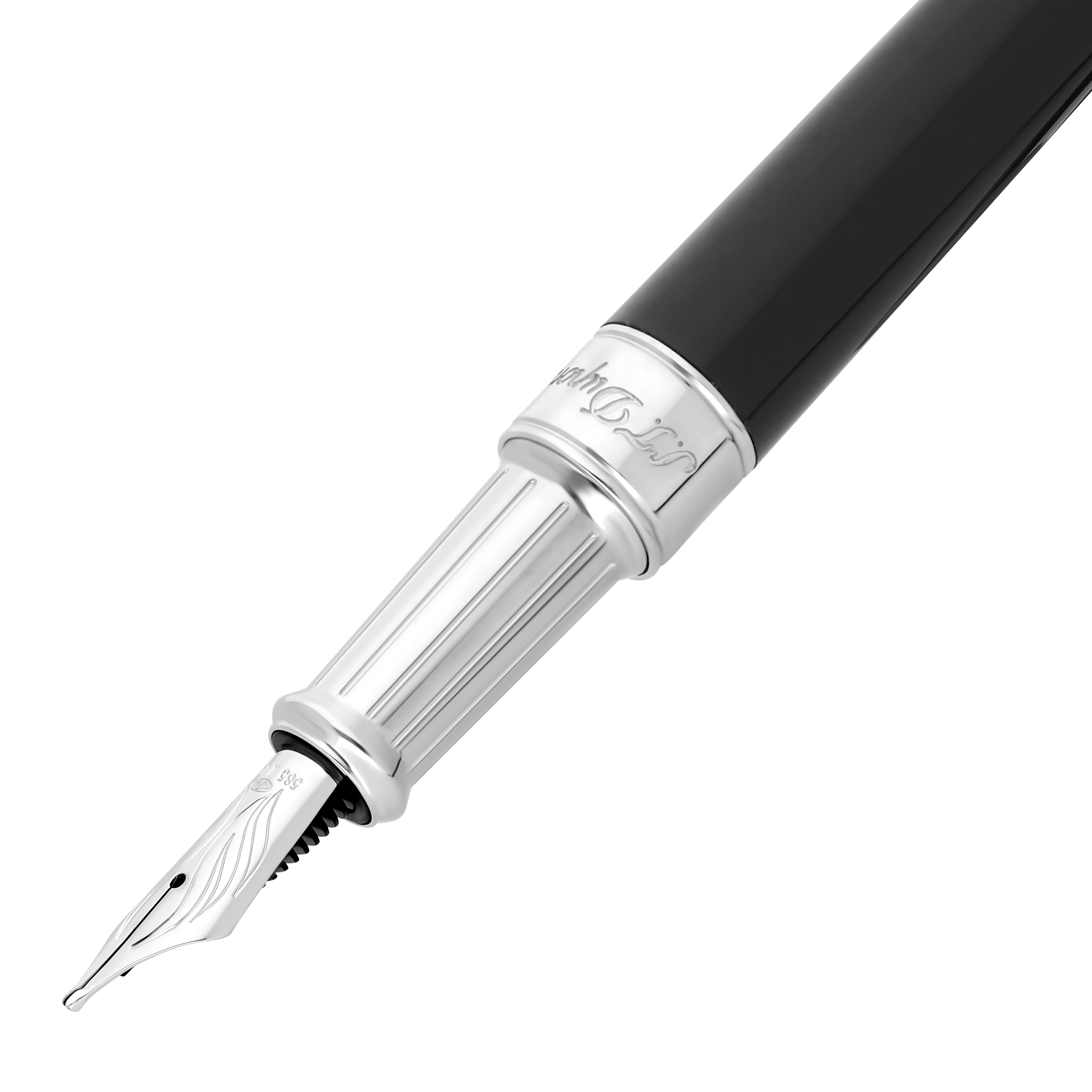 Fountain pen Line D Eternity Medium Black and Palladium