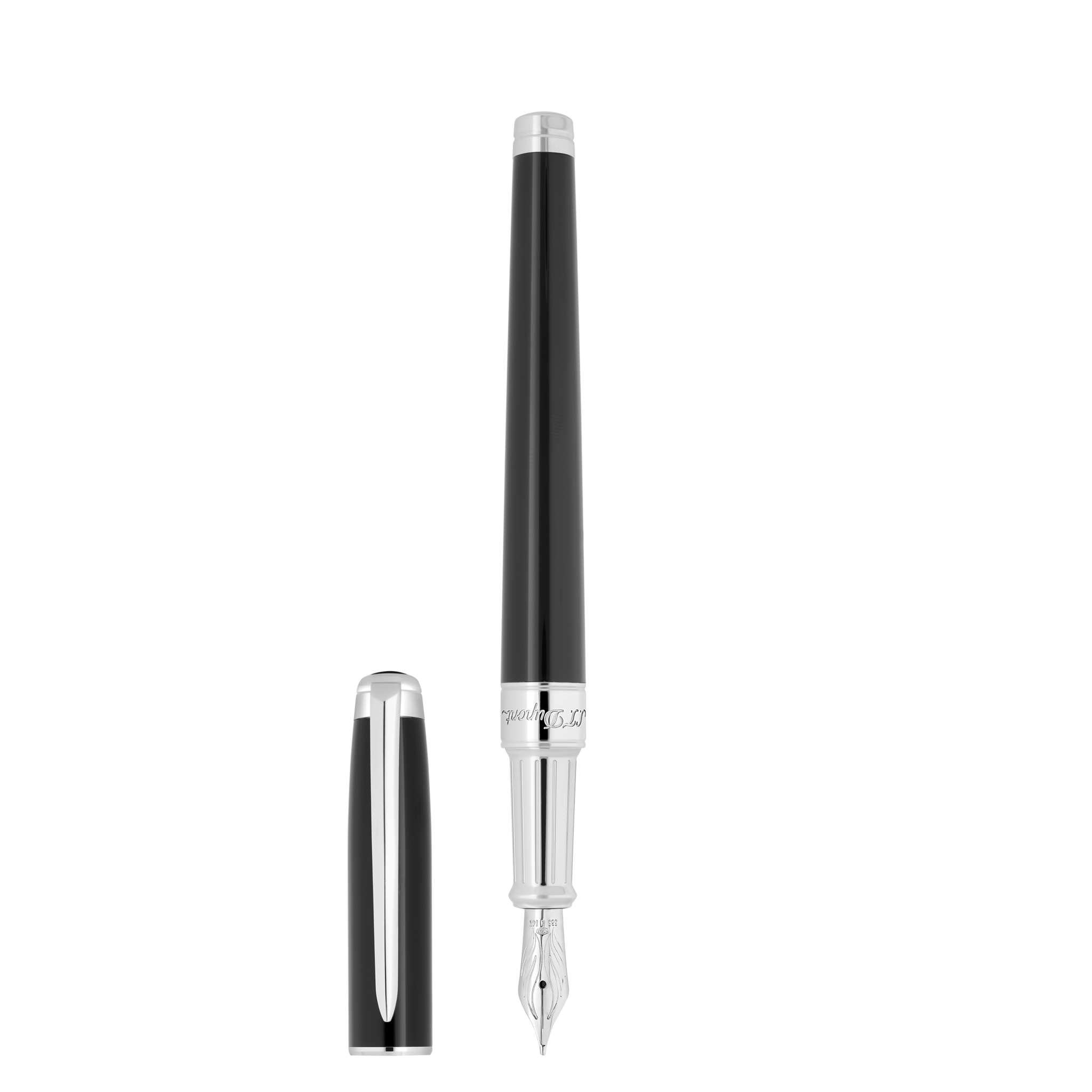 Fountain pen Line D Eternity Medium Black and Palladium