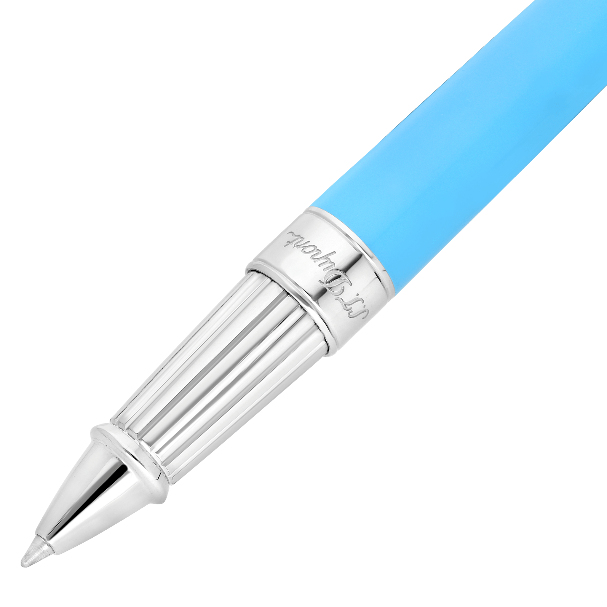 Rollerball pen Line D Eternity Large Turquoise and Palladium