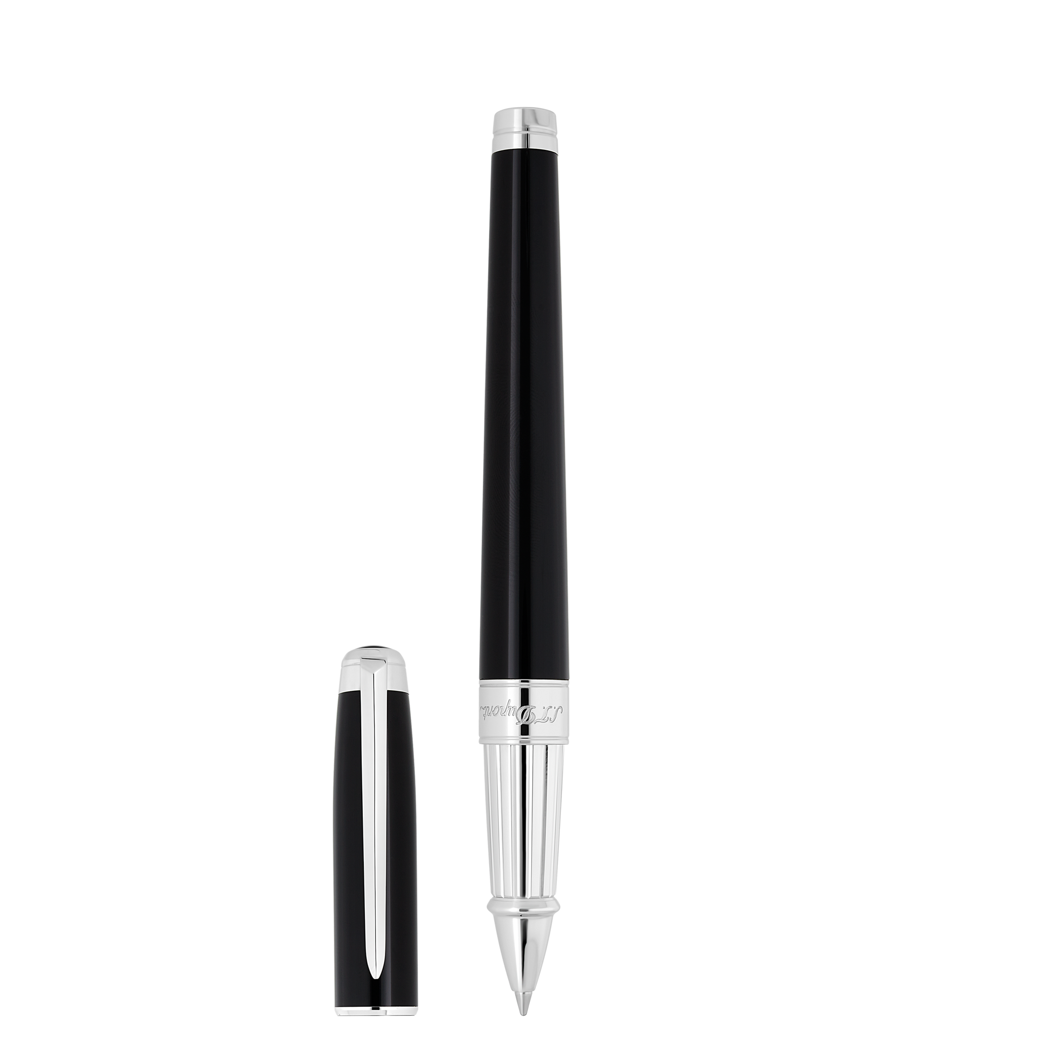 Rollerball pen Line D Eternity Large Black and Palladium