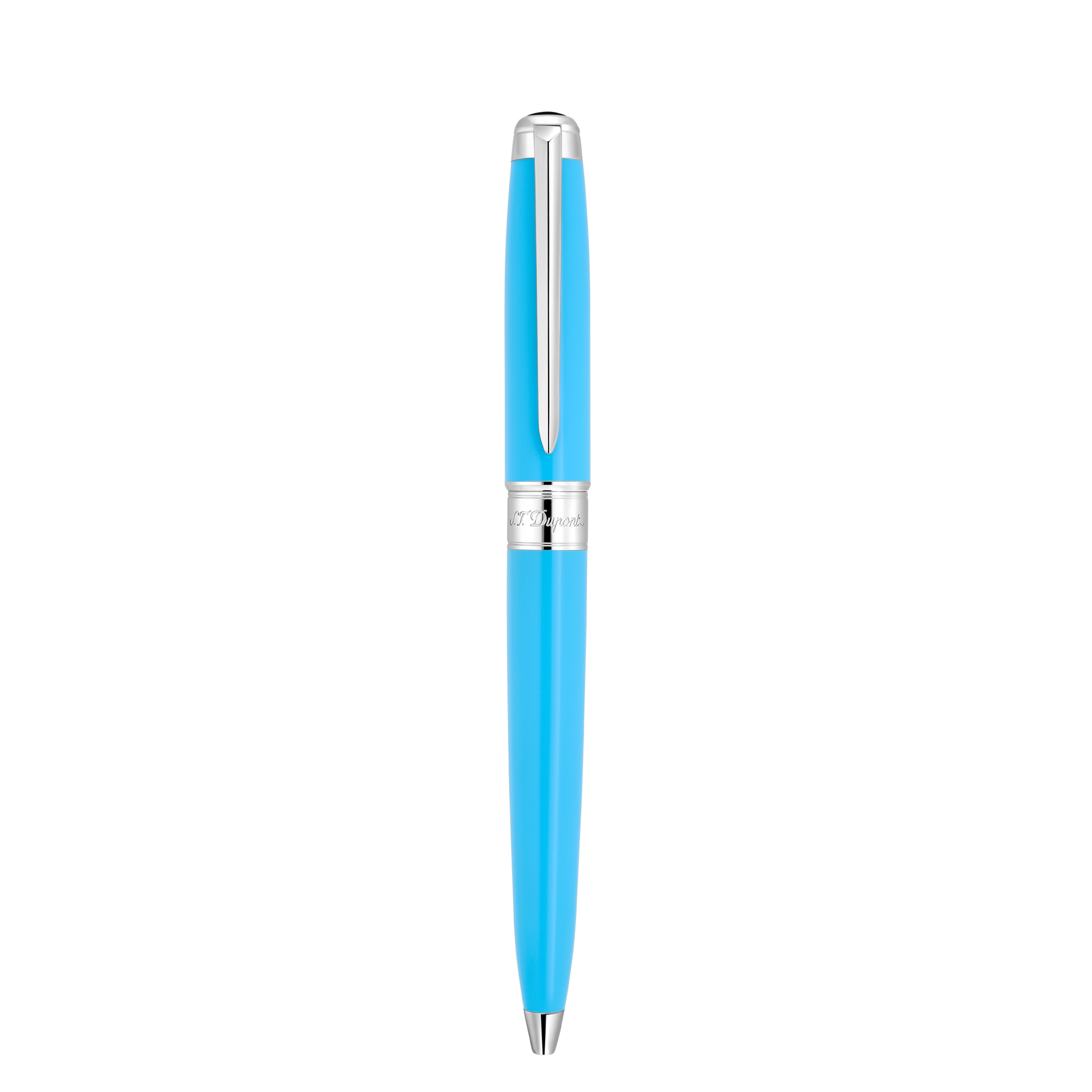 Ballpoint pen Line D Eternity Large Turquoise and Palladium