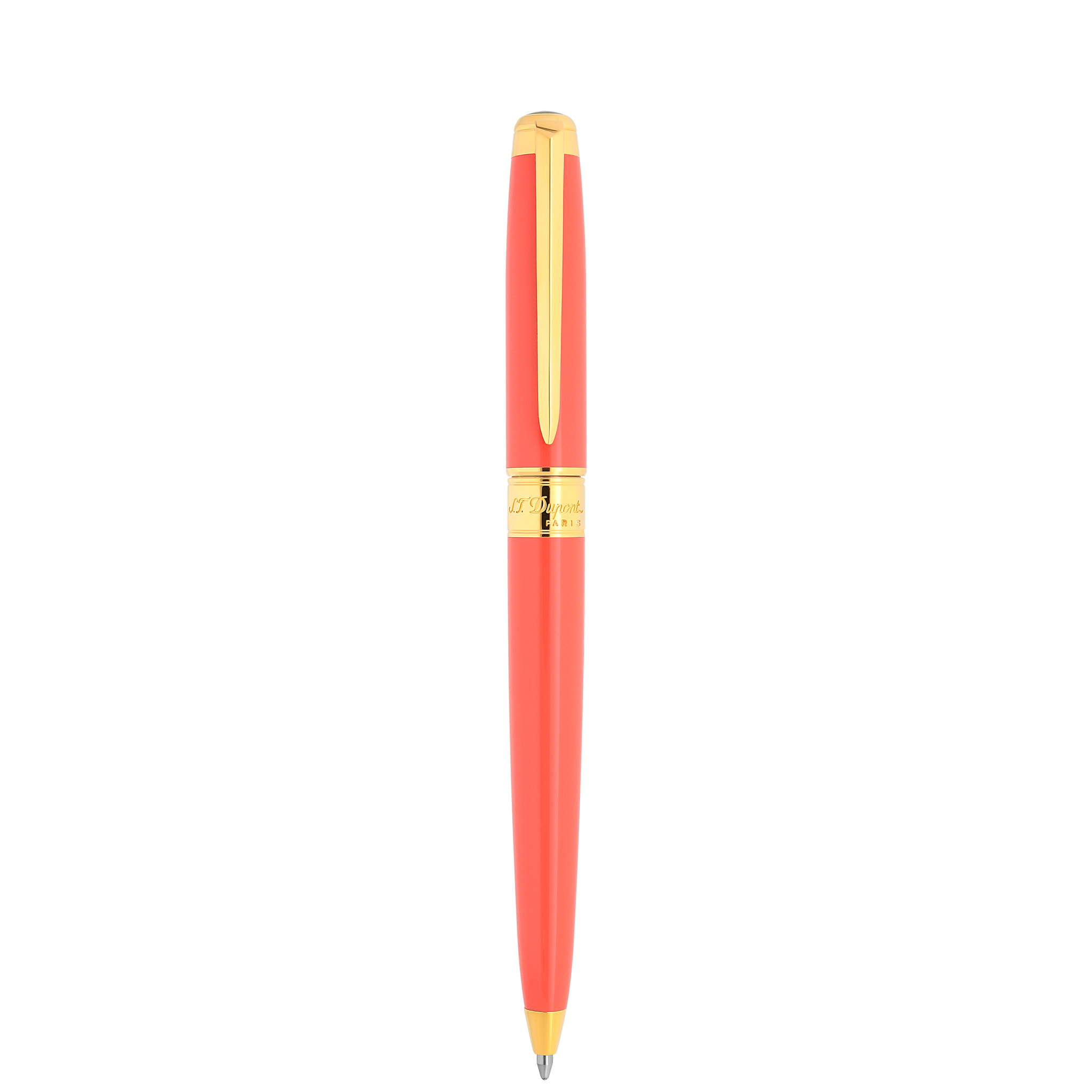 Ballpoint pen Line D Eternity Medium Coral and Golden