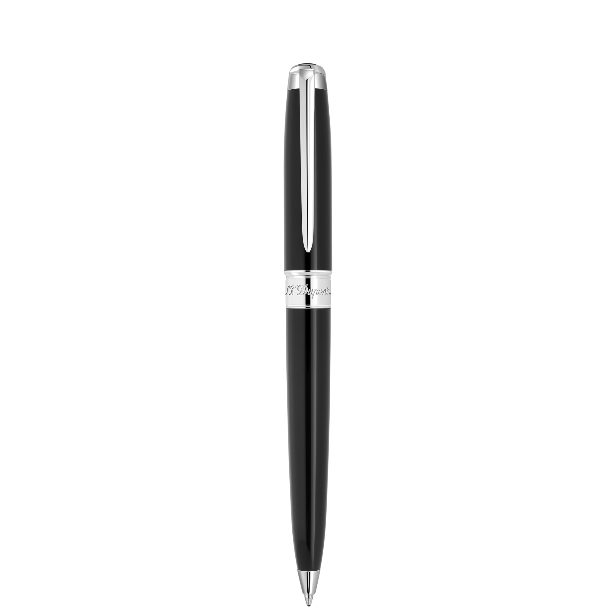 Ballpoint pen Line D Eternity Large Black and Palladium