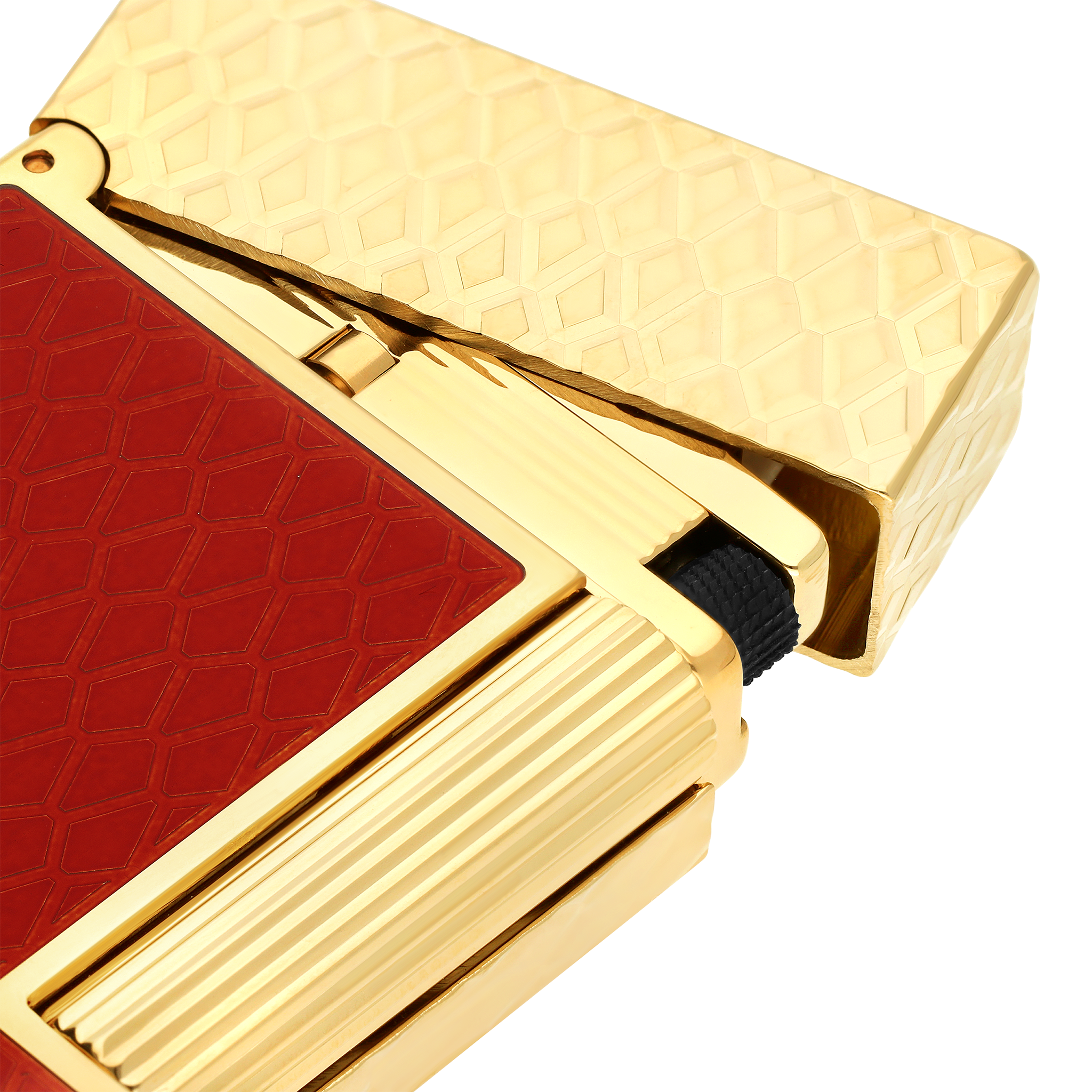 Ligne line 2 Bright lacquer Bordeaux/ Golden Guilloche under Ligne line 2 Bright lacquer Bordeaux/ Golden Guilloche under