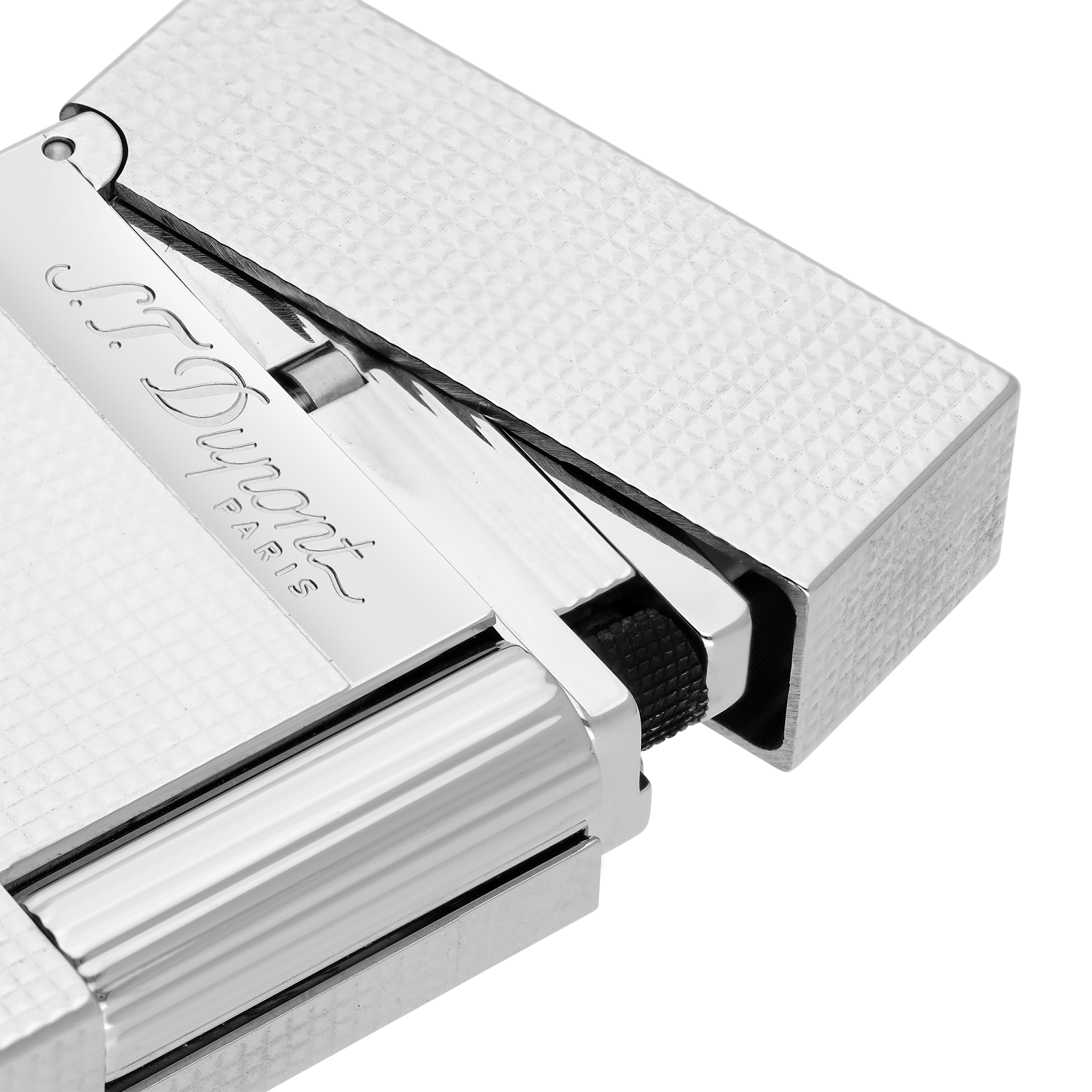 Ligne 2 small microdiamond head palladium lighter - Luxury Lighter Ligne 2 small microdiamond head palladium lighter - Luxury Lighter