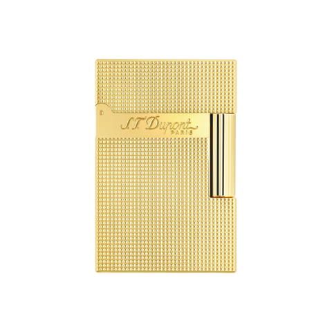 S.T. Dupont Ligne 2 Small yellow-gold microdiamond lighter