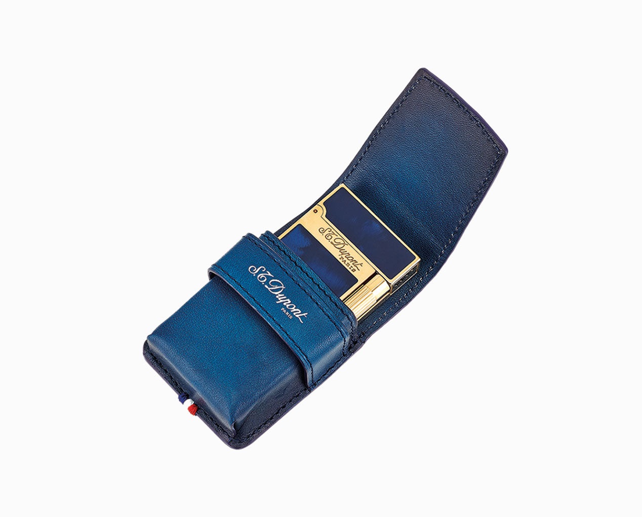 ST Dupont Atelier Long Leather Wallet - Midnight Blue