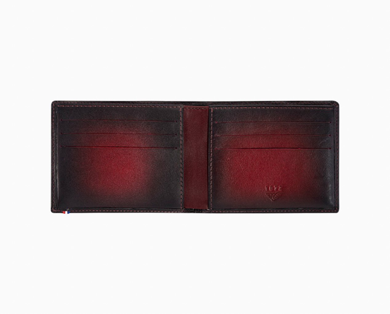 Atelier red leather wallet - 6 credit card slots – Luxury Leather Goods |  S.T. Dupont