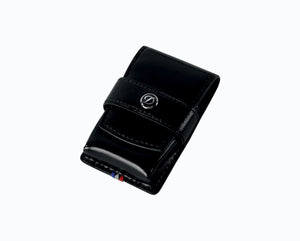 S.T. Dupont ラインDライターケース Line D black smooth leather lighter case - Luxury Accessories