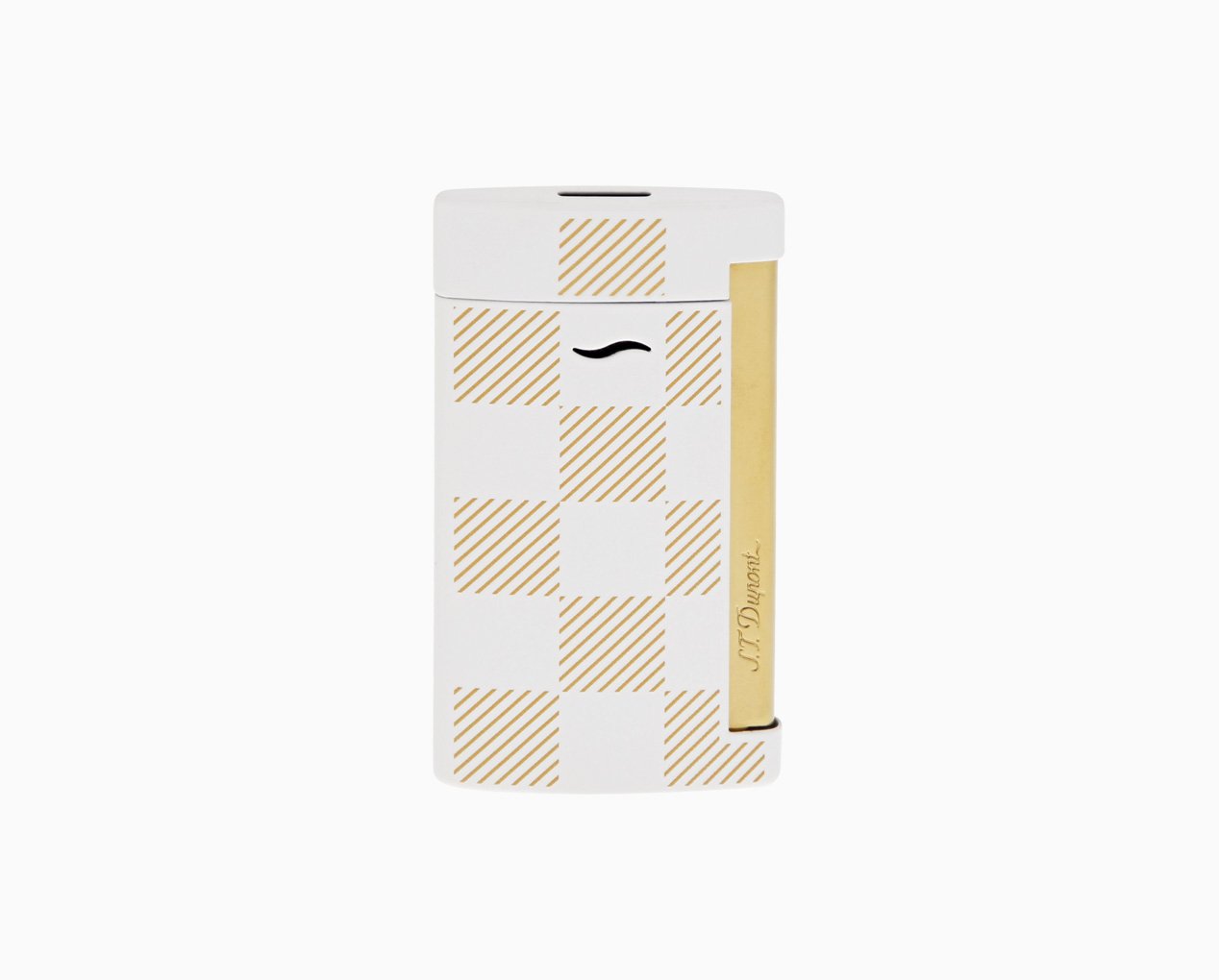 Slim 7 Damier white lighter - Luxury Lighter | S.T. Dupont