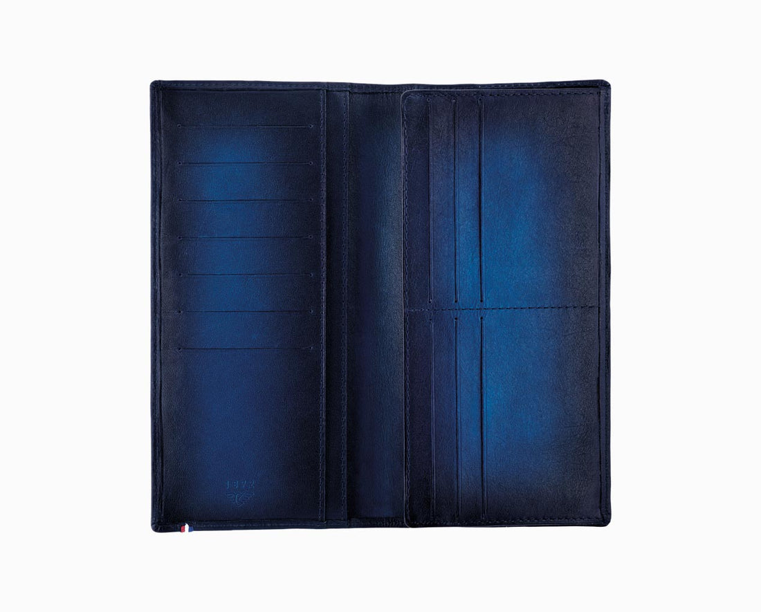 ST Dupont Atelier 6 Credit Card Leather Billfold Wallet - Midnight Blue