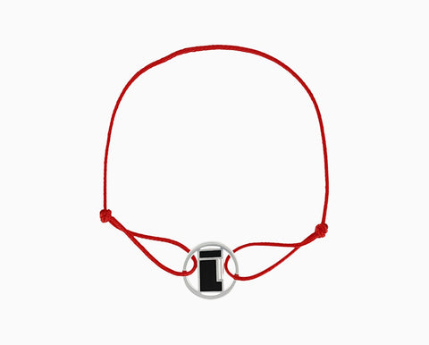 Red Cord Bracelet with Black Lighter – Jewellery